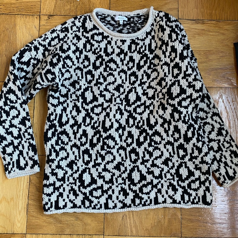 Cheetah print Reiss sweater
